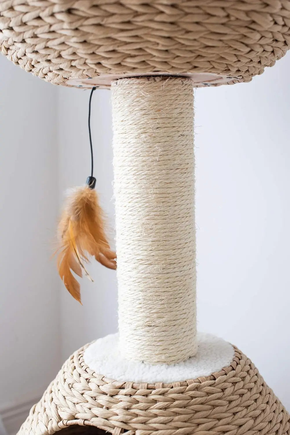 Rope Natural Bowl Shaped with Perch Cat Tree (Lookout Cat Tower)