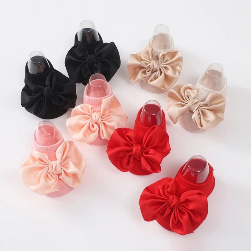 New Baby Sweet Girl Princess Headbands Socks Set Lace Flower Newborn Baby Headbands  Bow Elasitc Hair Bands Hair Accessories