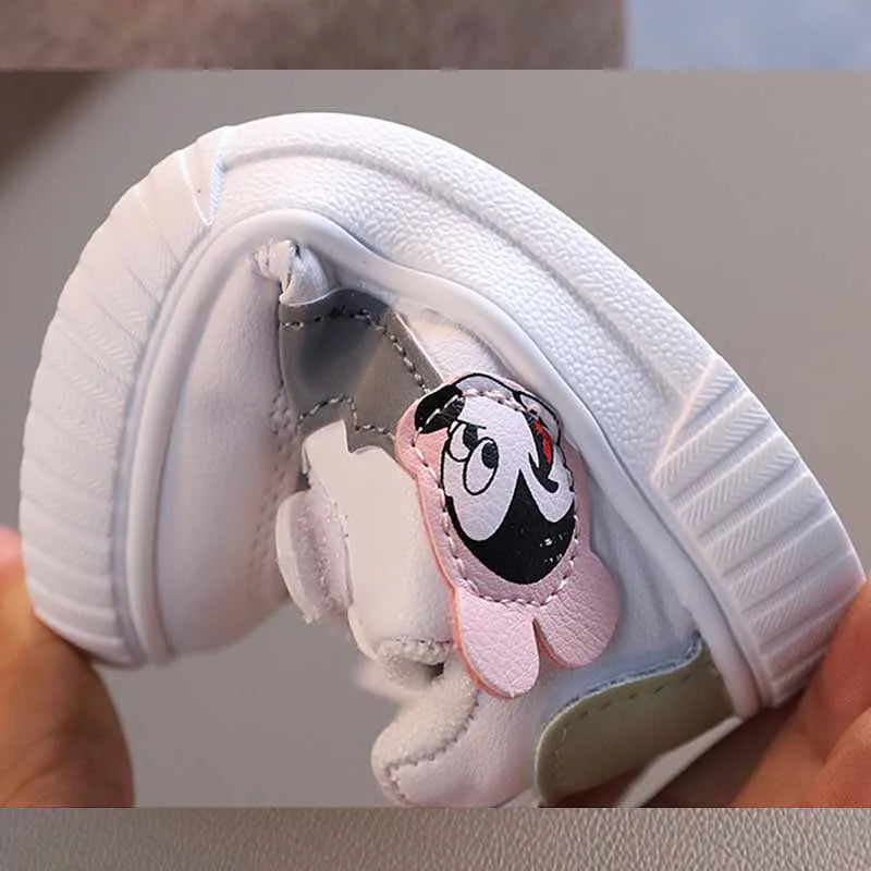 Disney Mickey Mouse Baby Trend Casual Shoes Girls Little White Shoes 0-2 Years Baby Boys Fashion Chic Soft Sole Walking Shoes