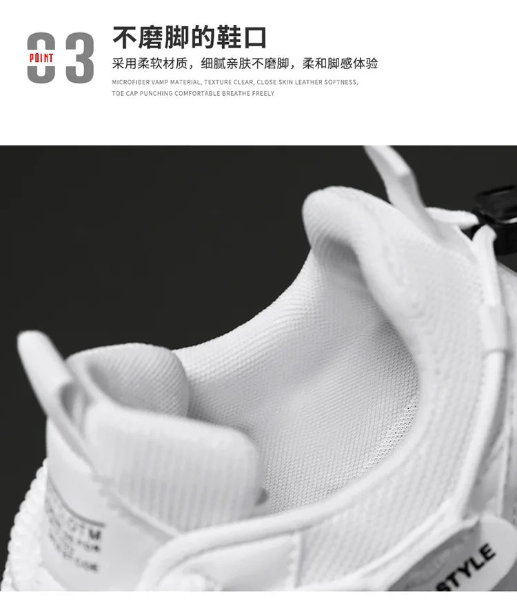 Men Casual Sneakers Summer Breathable Sport Shoes Outdoor Mesh Running Shoes student Thick bottom Athletic Jogging Walking Shoes