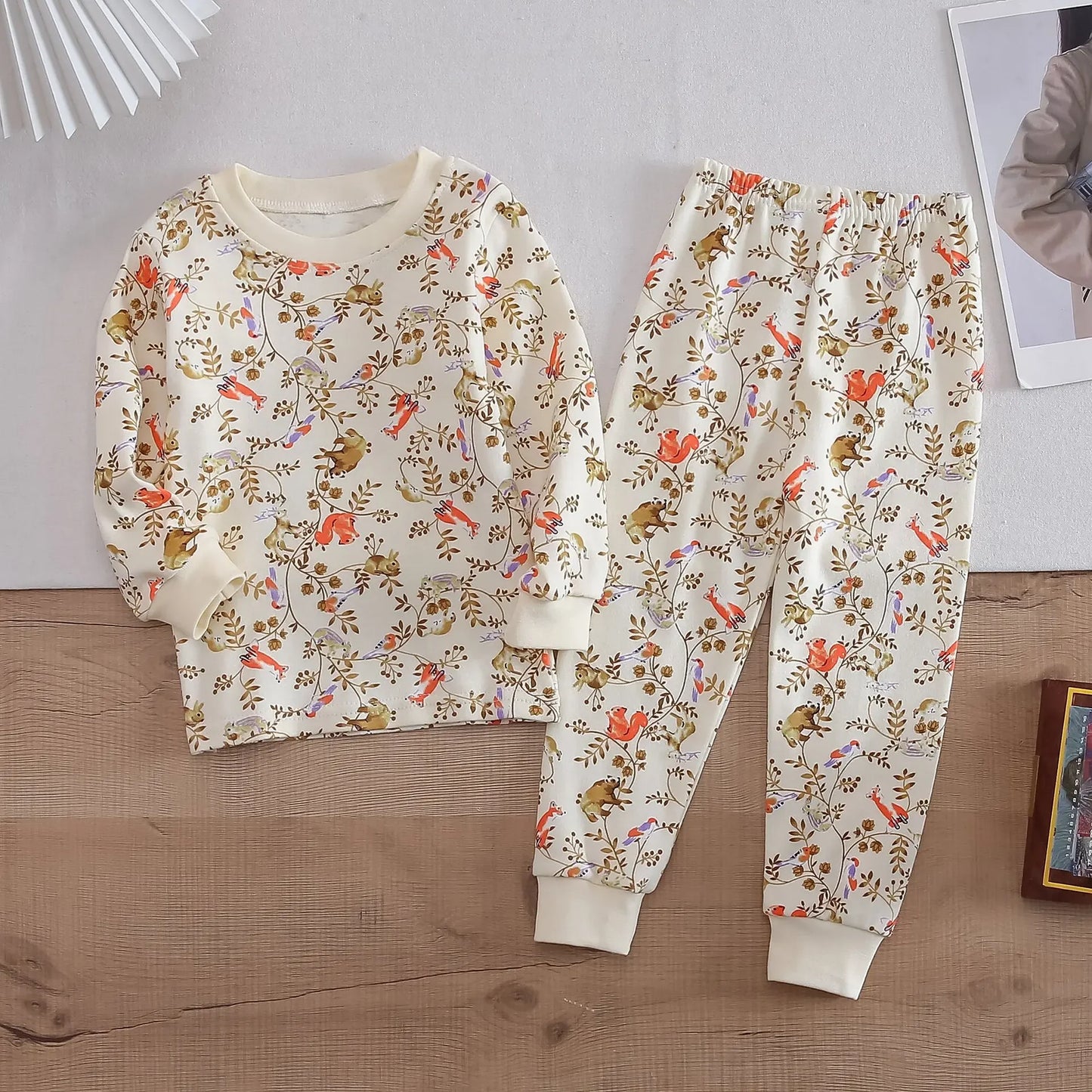 Toddler Boy Cartoon Fashion Dinosaur Printed Long Sleeve Top Pants 2pcs Children's Clothes Set  Autumn Underwear Baby Loungewear