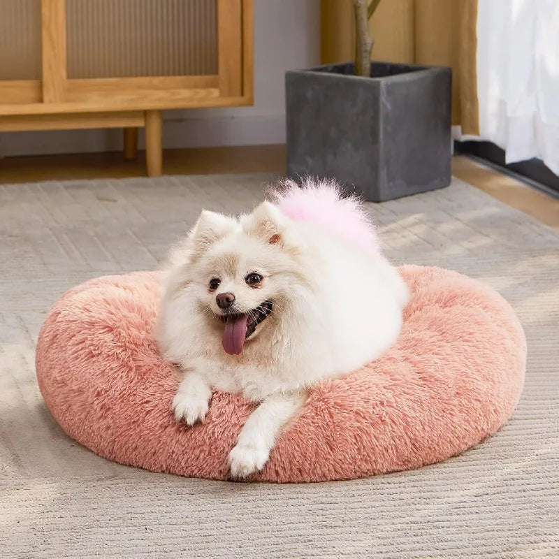 Orthopedic Dog Bed Comfortable Donut Cuddler Round Dog Bed Ultra Soft Washable Dog and Cat Cushion Bed (20''/23''/30'')