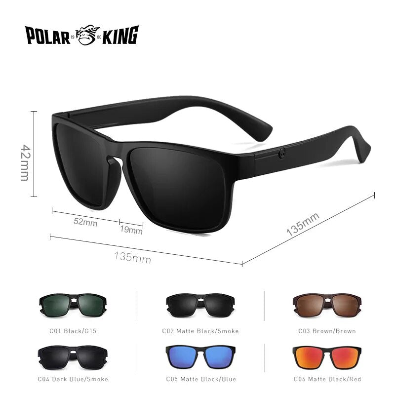 Brand Polarized Sunglasses For Men Plastic  Men's Fashion Square Driving Eyewear Travel Sun Glass