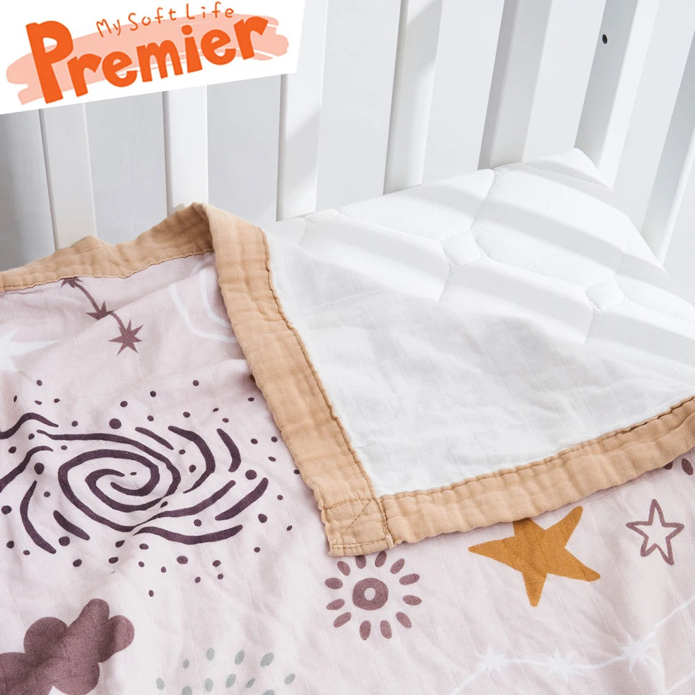 Kangobaby #My Soft Life# Premier Quality All Season Thicker Muslin Bamboo Cotton Baby Swaddle Blanket Newborn Wrap Infant Quilt