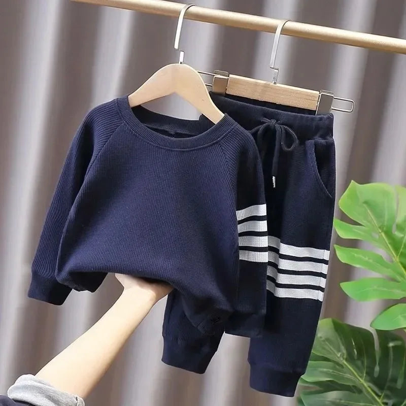 Autumn Girls' Clothes New Suit Children's Autumn Sports Two-piece New Suit Little Girl Baby Casual Sweater Suit Girl Outfit Set