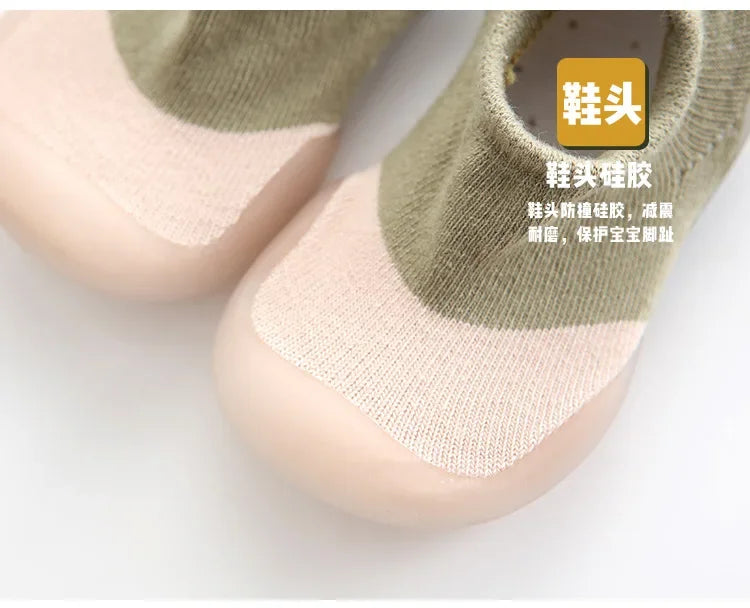 Baby Newborn Shoes Fashion Baby Socks Shoes Toddler First Walkers Boy Girl Toddler Shoes Anti-Slip Soft Rubber Shoe