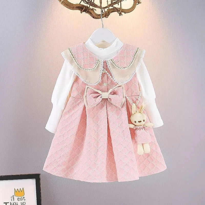 Baby Girls Dress Spring and Autumn New Little Girls Autumn Long sleeved Dress Children's Princess Dress