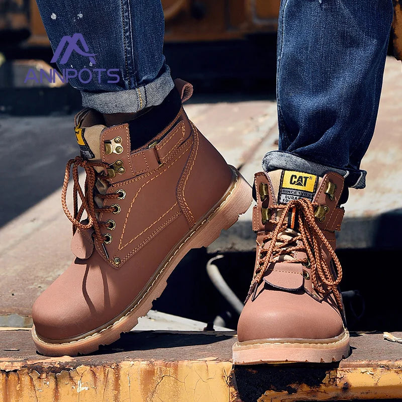 Women High Quality Classic Boots Casual Motorcycle Footwear Warm Wear-resistant Outdoor Work Safety Boots Men Comforts Shoes