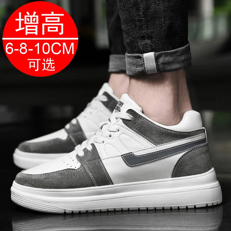 2023 Men Elevator Shoes heightening sneakers for men 6cm 8cm breathable height increased shoes for man sports shoes