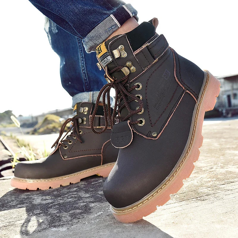 Women High Quality Classic Boots Casual Motorcycle Footwear Warm Wear-resistant Outdoor Work Safety Boots Men Comforts Shoes