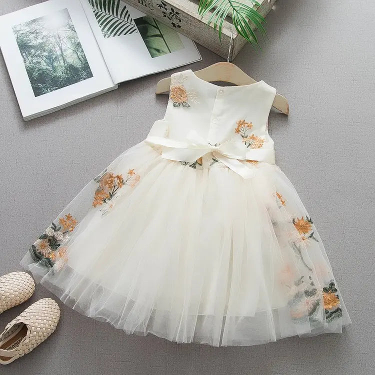 Infant Princess Dress for Girls Mesh Summer Girl Dress One Piece Toddler Clothes Boutique Clothing Girls Fashion First Year