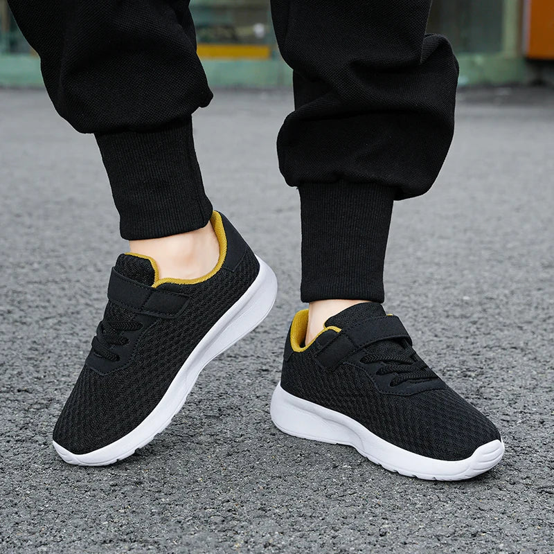 Sport Kids Breathable Sneakers Boys Sport Running Shoes Comfortable Children Girls Leisure Trainers School Mesh Walking Footwear