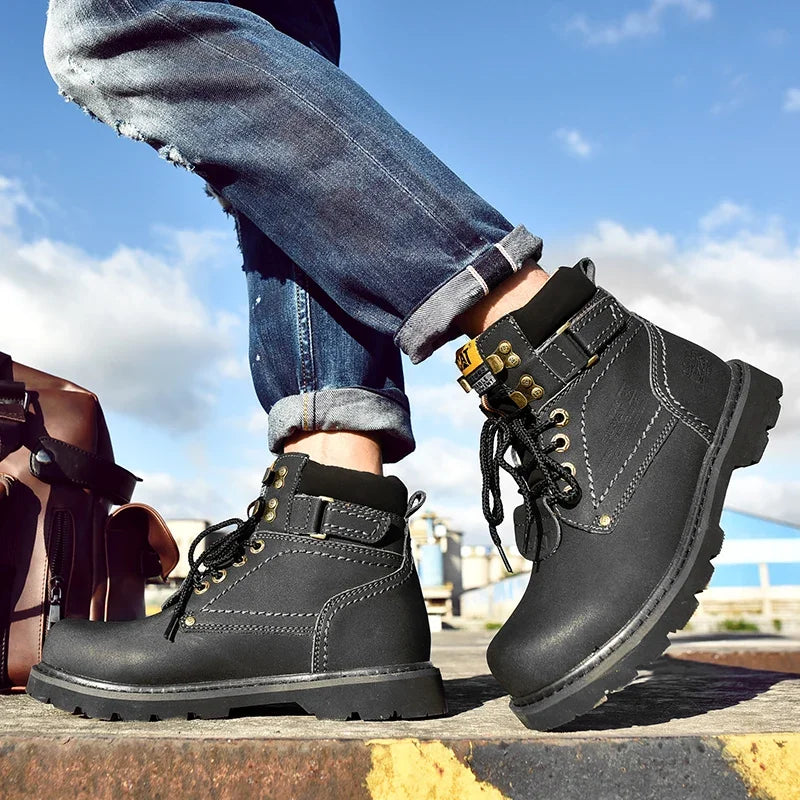 Women High Quality Classic Boots Casual Motorcycle Footwear Warm Wear-resistant Outdoor Work Safety Boots Men Comforts Shoes