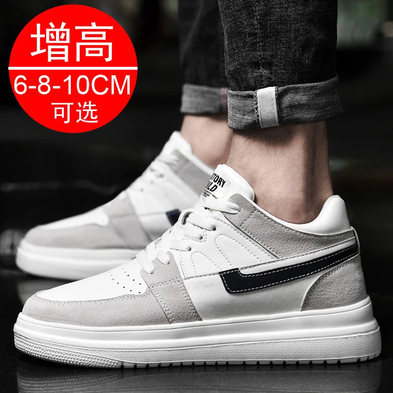 2023 Men Elevator Shoes heightening sneakers for men 6cm 8cm breathable height increased shoes for man sports shoes