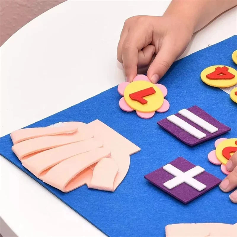 Mathematics Paste Board Math Toys Montessorian Toy Children Educational Pedagogical Learning Didactic Number Education Hobbies