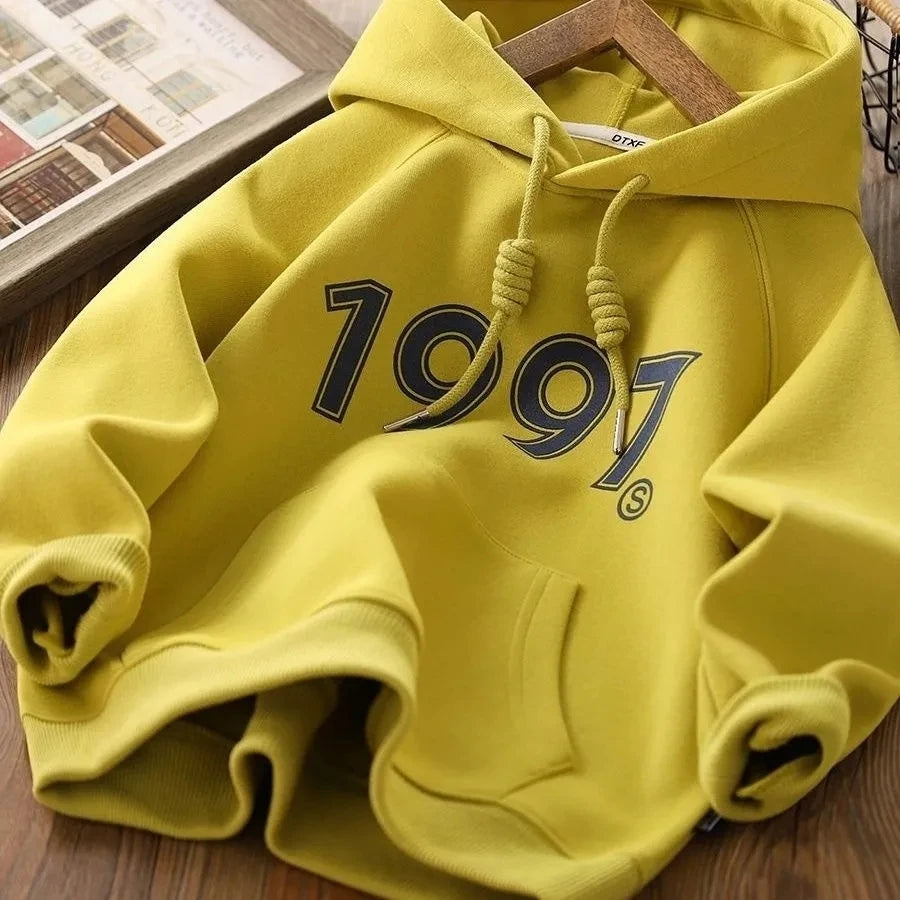 3-15Y Children's Hooded Sweater Korean Version Leisure Boys and Girls' Sports Sweater New Teenage Boys' Pullover Hoodie