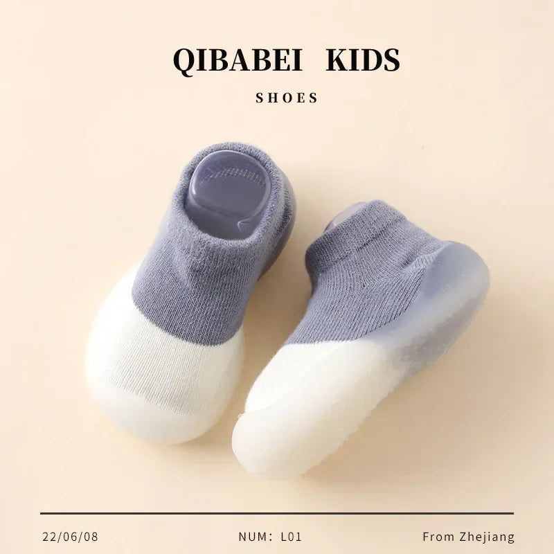 Baby Newborn Shoes Fashion Baby Socks Shoes Toddler First Walkers Boy Girl Toddler Shoes Anti-Slip Soft Rubber Shoe