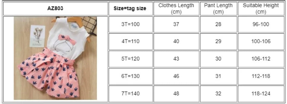 Bear Leader Summer 2Pcs Girls Clothes Sets Floral Cartoon Kids Ruffle Sleeve Top and Skirt Outfits Casual Girls Boutique Outfits