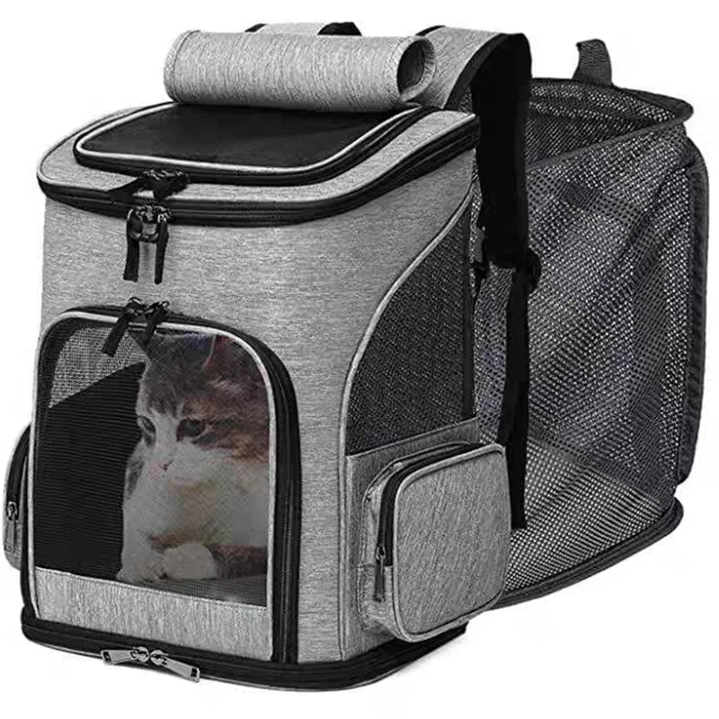 Astronaut Expandable Pet Backpack, Portable, Foldable, Transport, Travel Bag, Breathable Space Capsule, Cat and Dog Carrier