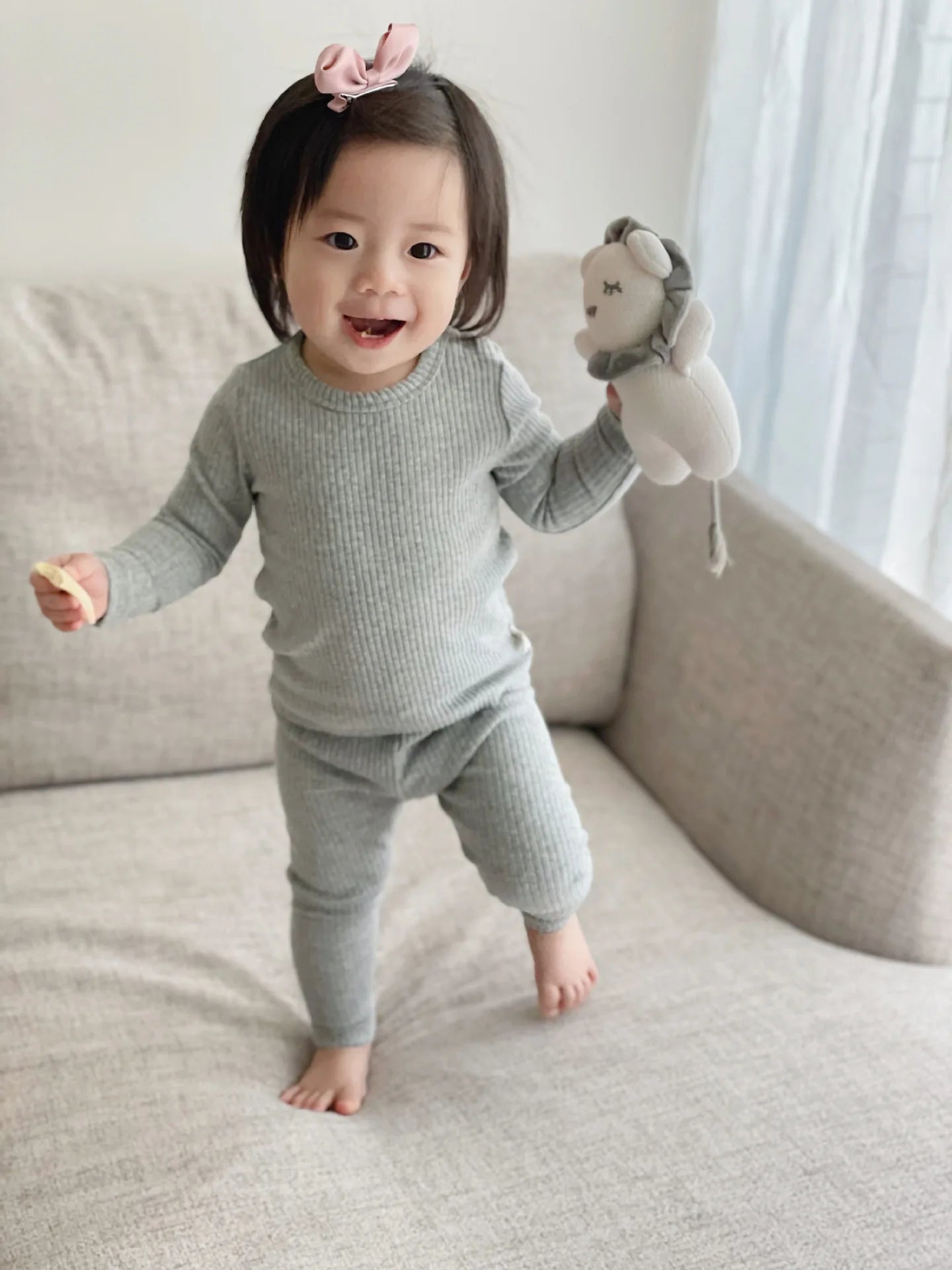 Newborn Baby Pajama Sets Knit Infant Baby Clothes Spring Autumn Toddler Baby Home Clothing Set Girls Boys Home Wear