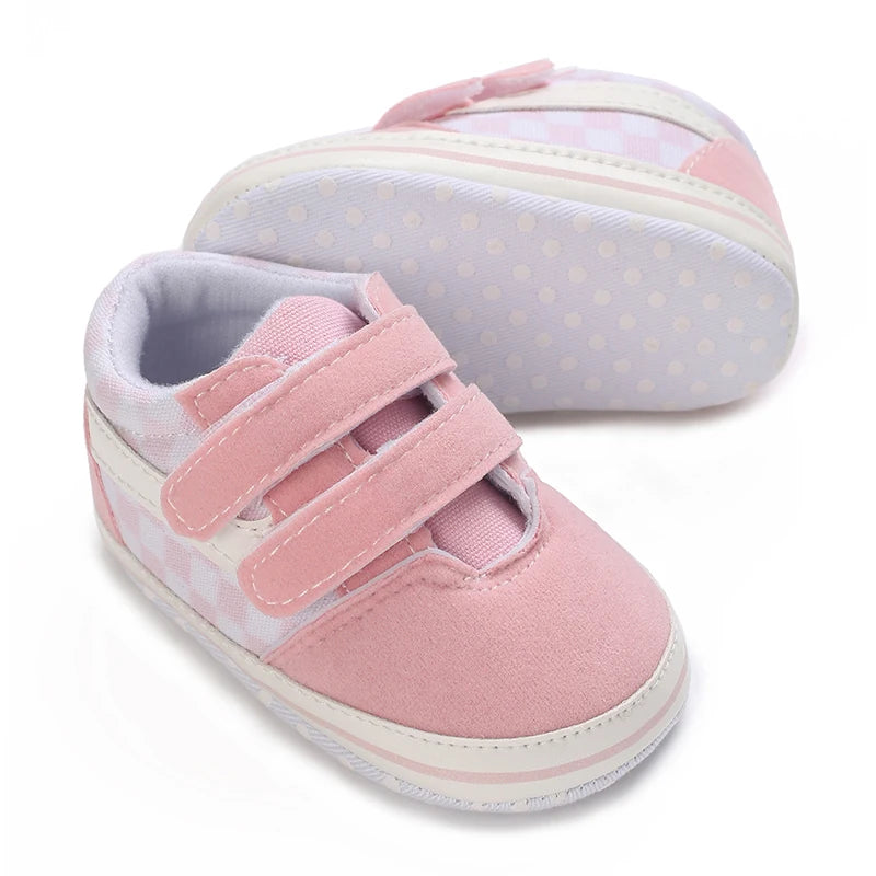 Spring and Autumn Sweet Pink Theme Girl Baby Casual Sports Shoes Soft Sole Comfortable Baby Walking Shoes 0-18M