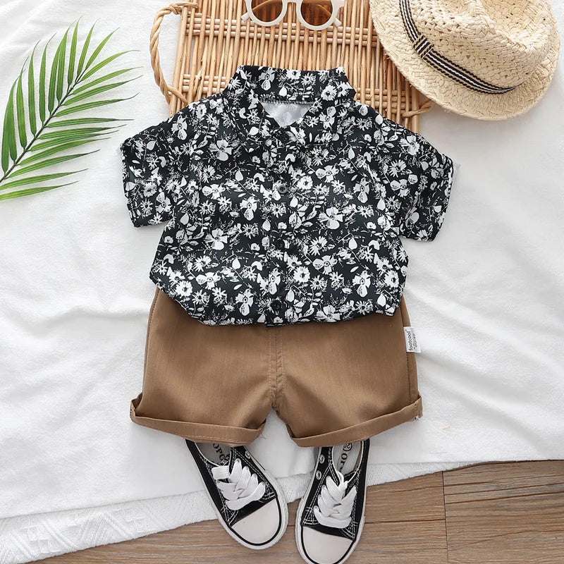 Baby Clothes Sets Summer Clothing Suits Boys Clothes Newborn 2pcs Tops + Pants Sets Boy Outfits 1 2 3 4 Years Kids Clothes Set