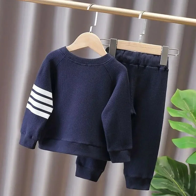 Autumn Girls' Clothes New Suit Children's Autumn Sports Two-piece New Suit Little Girl Baby Casual Sweater Suit Girl Outfit Set