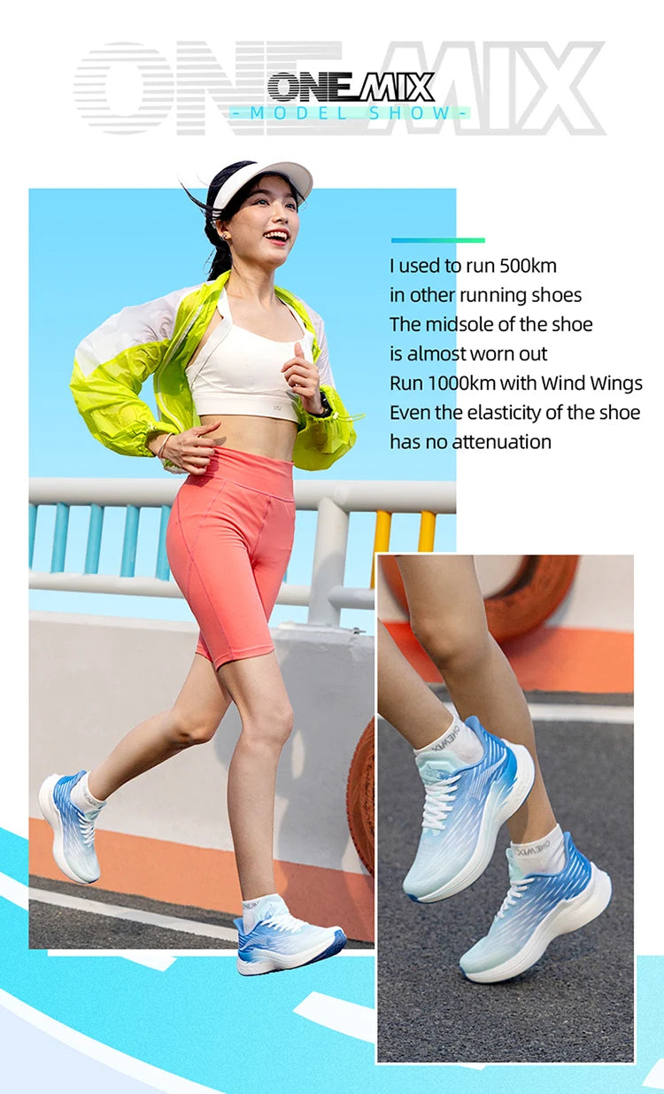 ONEMIX 2024 Air cushion Running Shoes  Breathable Outdoor Sport Sneakers Lightweight Athletic Jogging Walking Shoes