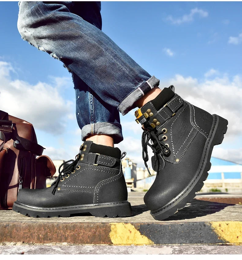 Women High Quality Classic Boots Casual Motorcycle Footwear Warm Wear-resistant Outdoor Work Safety Boots Men Comforts Shoes