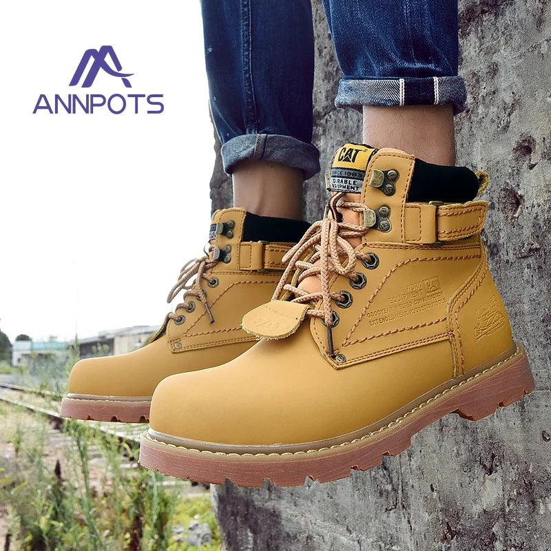 Women High Quality Classic Boots Casual Motorcycle Footwear Warm Wear-resistant Outdoor Work Safety Boots Men Comforts Shoes