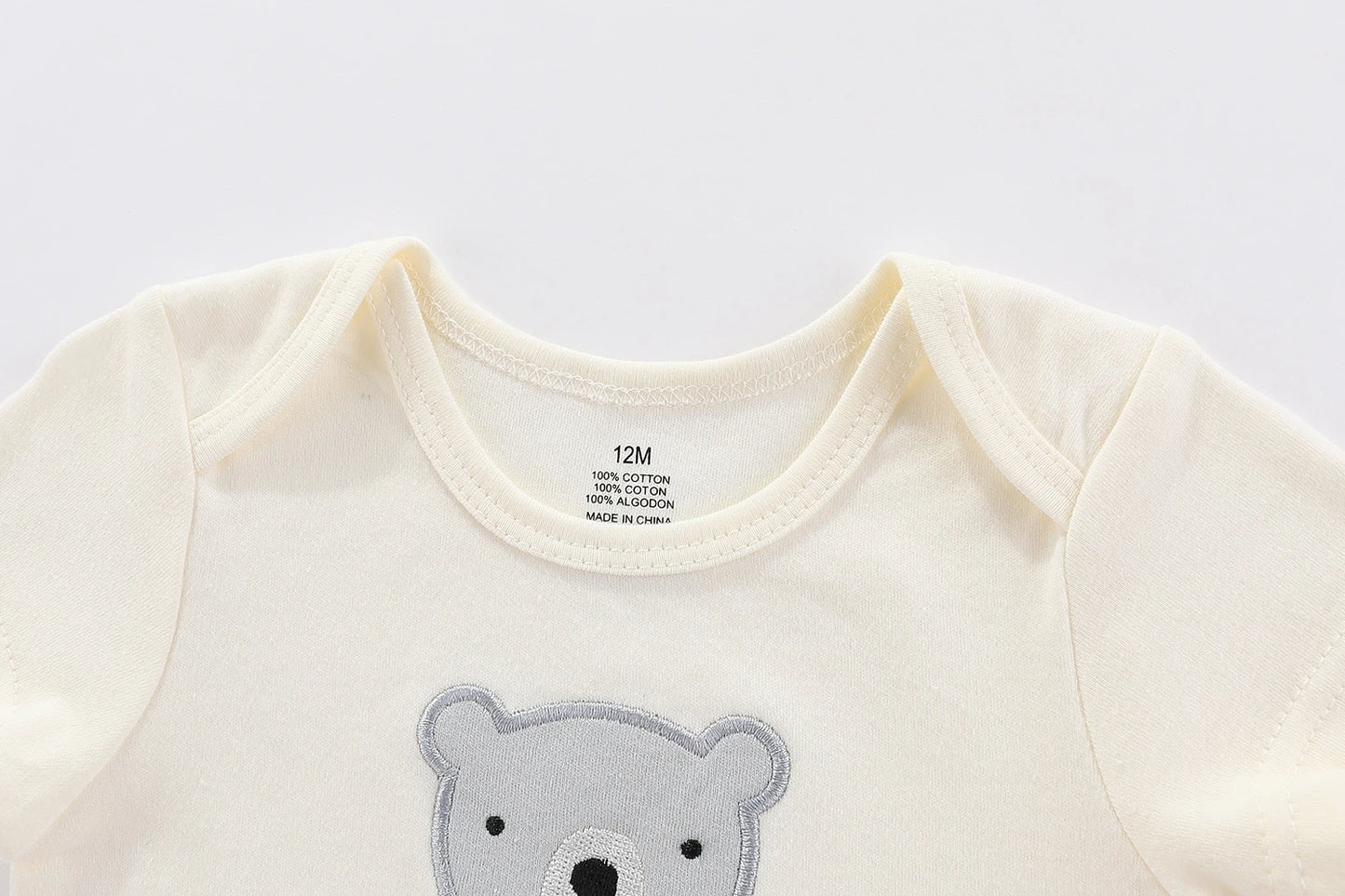 4Pieces Baby Clothing Four Season Unisex Cartoon Short Sleeve Baby Boy Girl Bodysuits Cute 100%Cotton Newborn Clothes