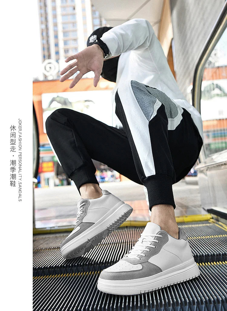 New Elevator Shoes Men Sneakers Summer Hidden Heels Heightening Shoes For Male Wedges Insole 6CM 8CM 10CM Casual Height Shoes