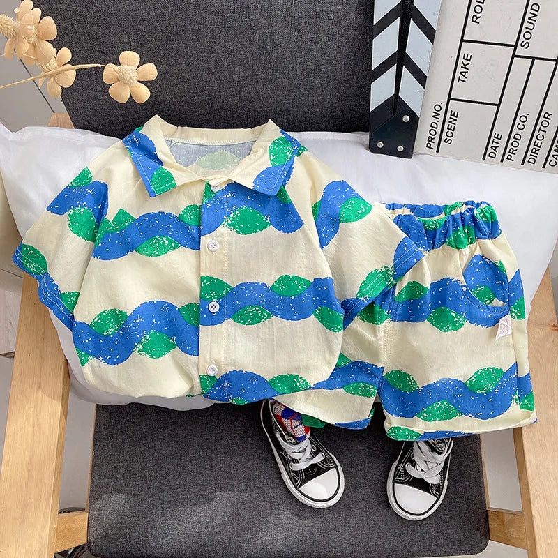 Baby Clothes Sets Summer Clothing Suits Boys Clothes Newborn 2pcs Tops + Pants Sets Boy Outfits 1 2 3 4 Years Kids Clothes Set