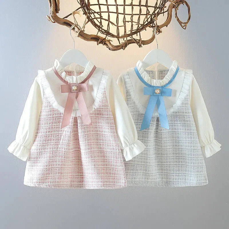 مجموعة اروين التجارية ARWEN&AJH GROUP  2024 European 6M-3Y Vintage Dresses For Girls Spring Autumn High Quality Baby Girl Clothing Fashion Clothes Newborns Princess Children's Dress