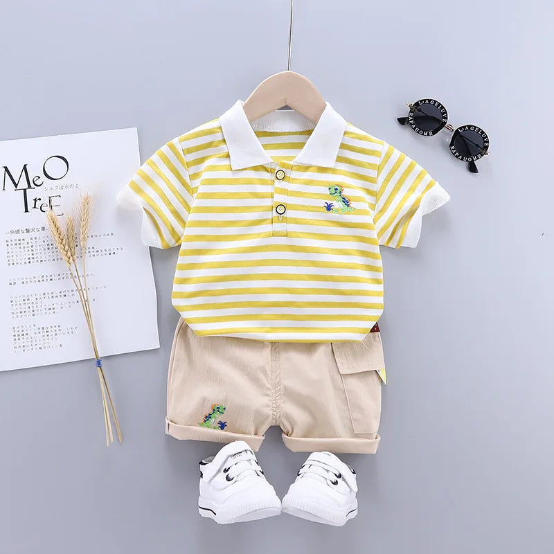 Baby Clothes Sets Summer Clothing Suits Boys Clothes Newborn 2pcs Tops + Pants Sets Boy Outfits 1 2 3 4 Years Kids Clothes Set