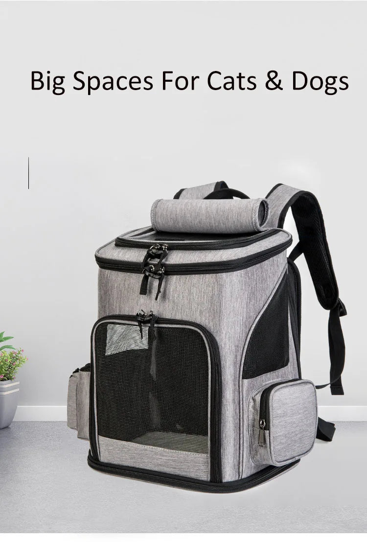 Astronaut Expandable Pet Backpack, Portable, Foldable, Transport, Travel Bag, Breathable Space Capsule, Cat and Dog Carrier