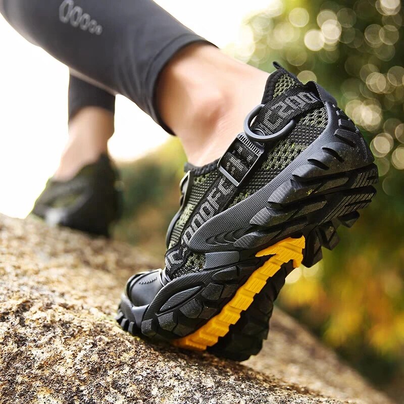 2023 Summer Men Women Trekking Hiking Shoes Summer Mesh Breathable Men Sneakers Outdoor Trail Climbing Sports Shoes Size 36-47