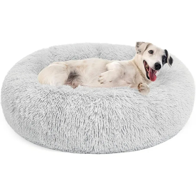 Orthopedic Dog Bed Comfortable Donut Cuddler Round Dog Bed Ultra Soft Washable Dog and Cat Cushion Bed (20''/23''/30'')