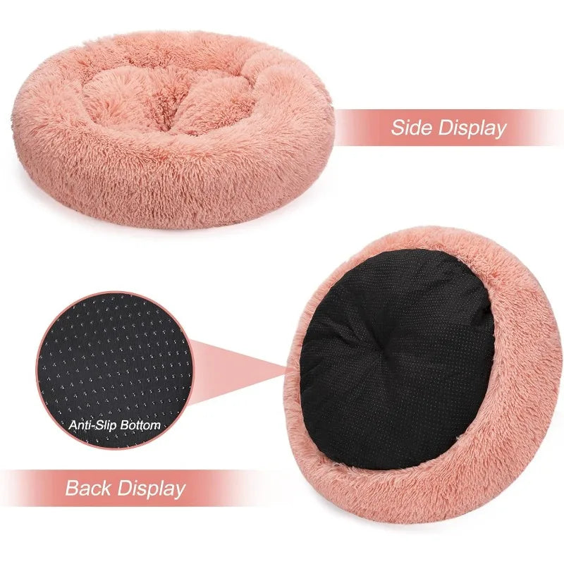 Orthopedic Dog Bed Comfortable Donut Cuddler Round Dog Bed Ultra Soft Washable Dog and Cat Cushion Bed (20''/23''/30'')