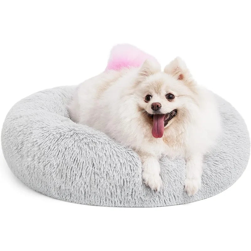 Orthopedic Dog Bed Comfortable Donut Cuddler Round Dog Bed Ultra Soft Washable Dog and Cat Cushion Bed (20''/23''/30'')