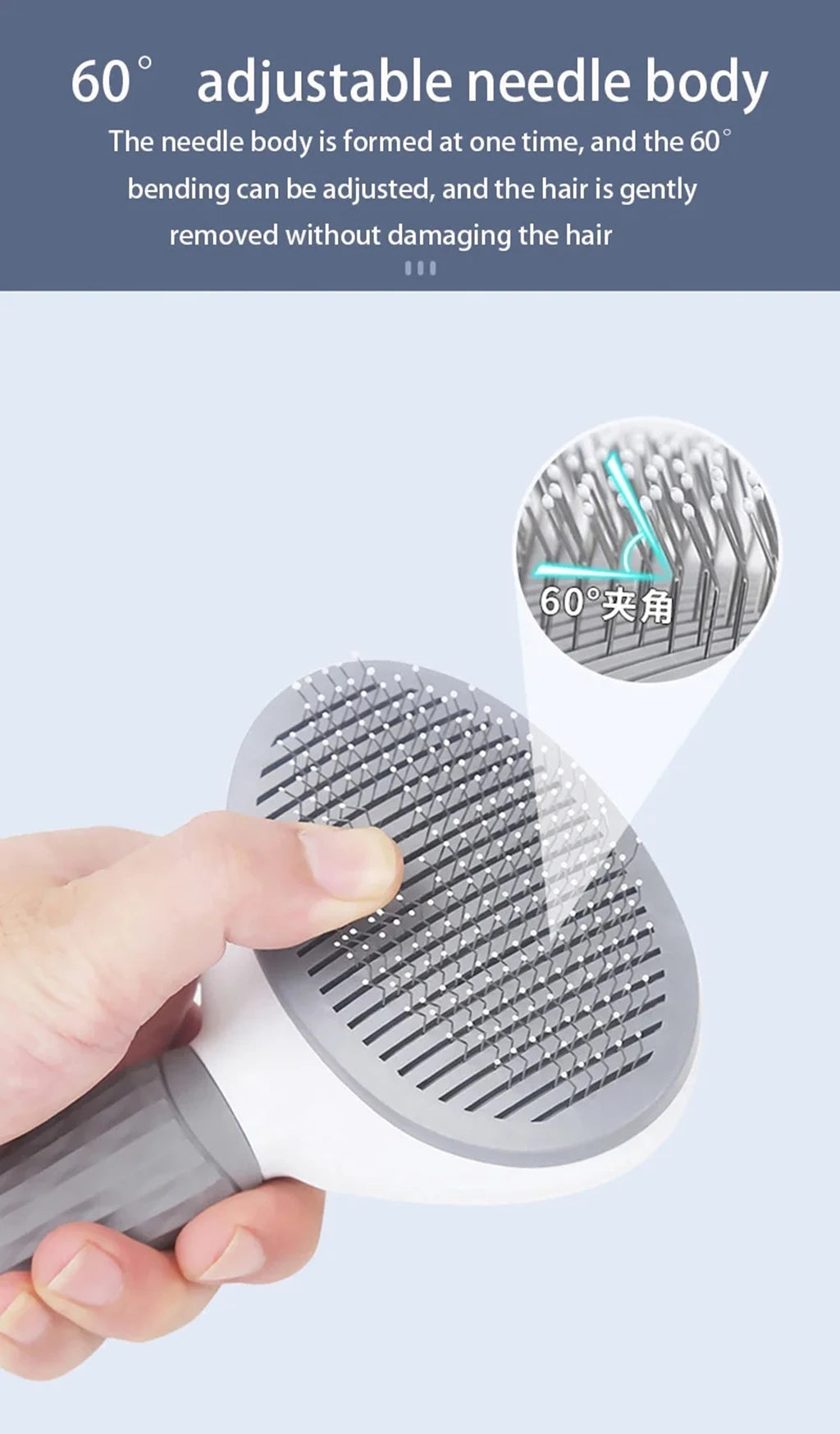 Pet Dog Brush Cat Comb Self Cleaning Pet Hair Remover Brush For Dogs Cats Grooming Tools Pets Dematting Comb Dogs Accessories