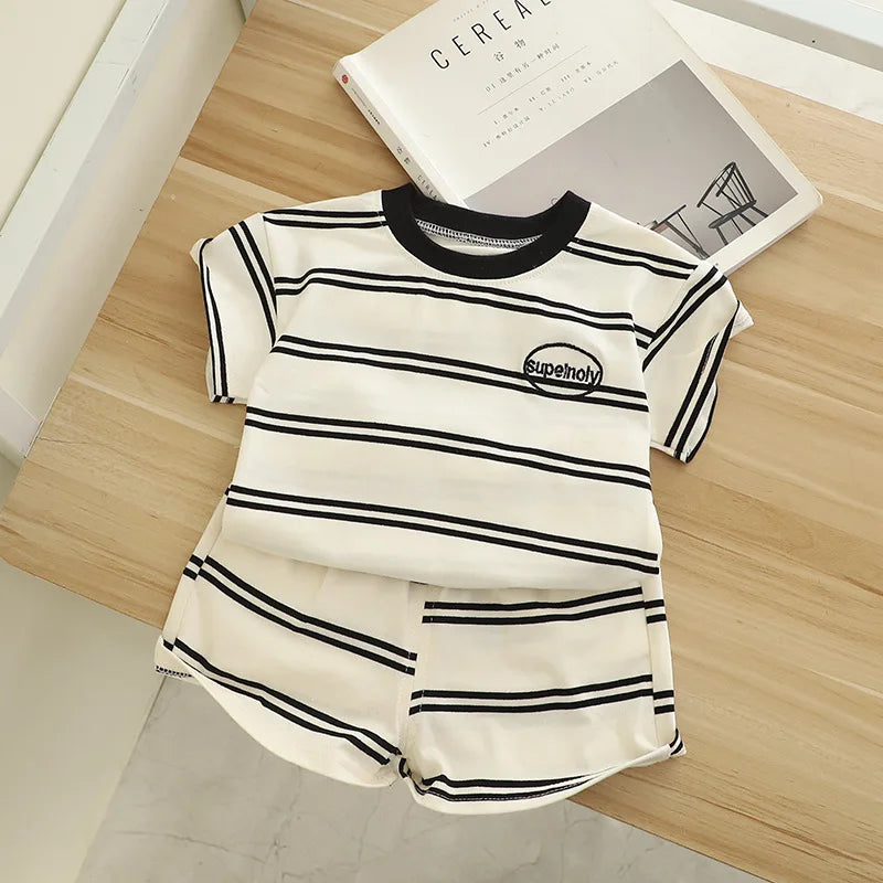 Baby Clothes Sets Summer Clothing Suits Boys Clothes Newborn 2pcs Tops + Pants Sets Boy Outfits 1 2 3 4 Years Kids Clothes Set