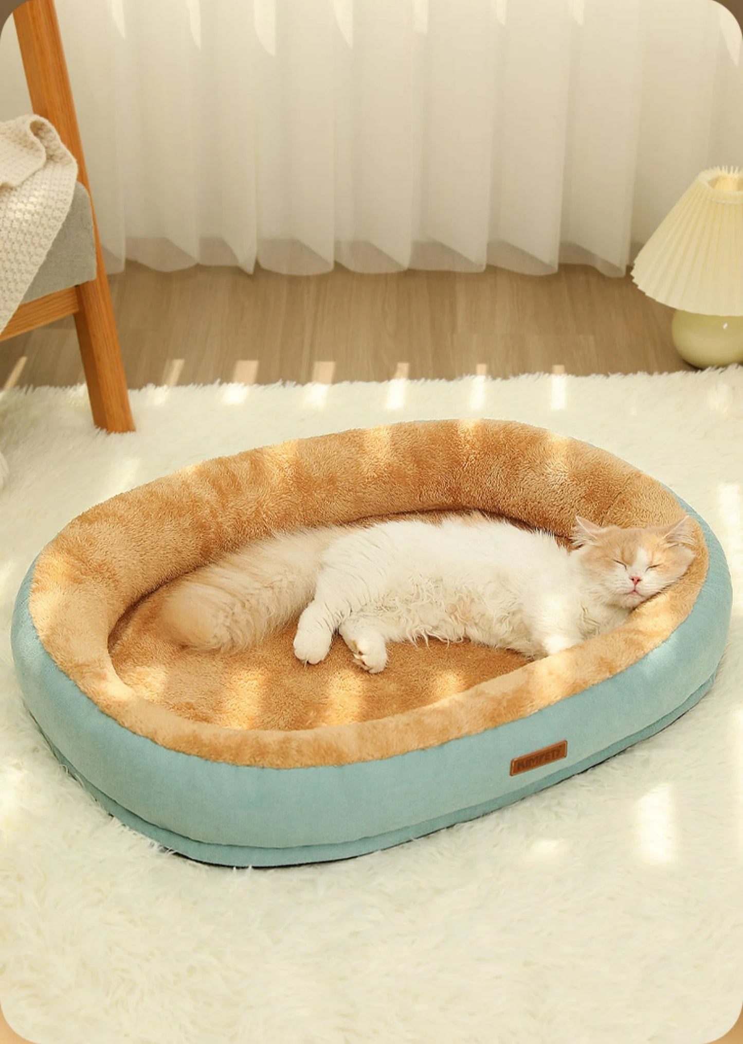 Kimpets Cat Bed Dog Pet Bed Kennel Non-Slip Winter Warm Small Dog Kennel Sleeping Removed Washed Soft Puppy Cushion Cat Supplies