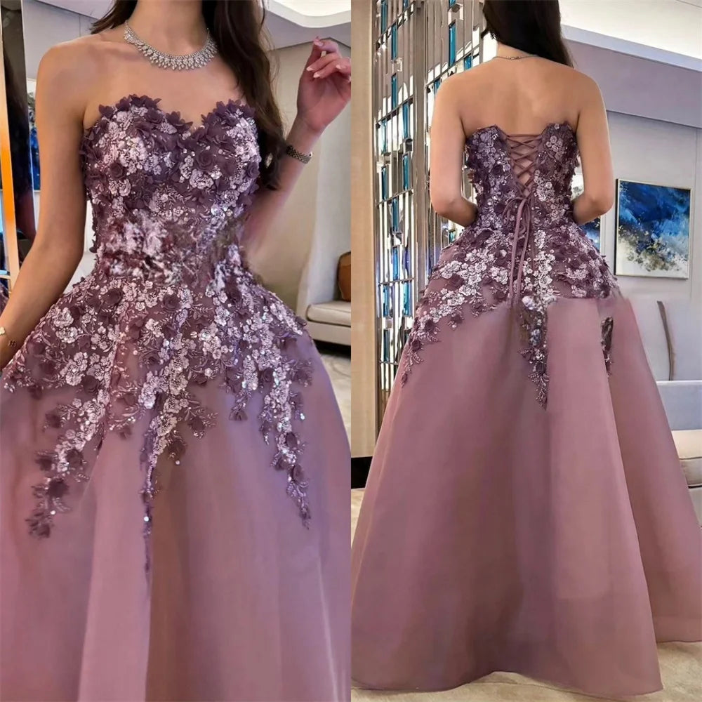 Prom Dress Formal Dearin Ye Sweetheart Ball Floor Length Sequin Open Back Skirts Draped Tulle Bead Bespoke Occasion Dresses Even