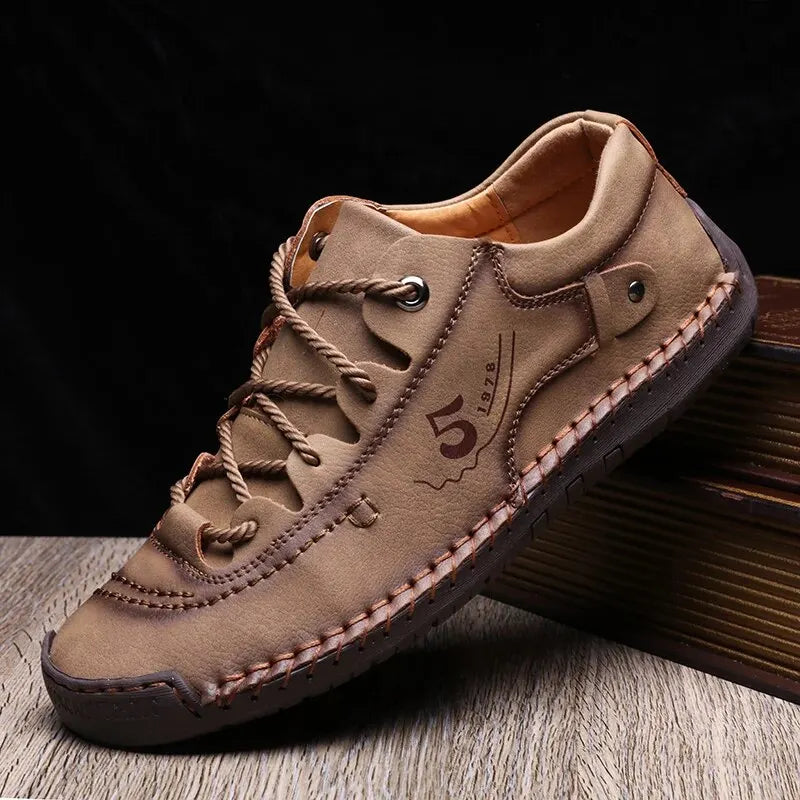 New Men Leather Casual Shoes Oudoor Comfortable High Quality Fashion Sot Homme Cassis Anke Non-slip Fats Moccasin Trend