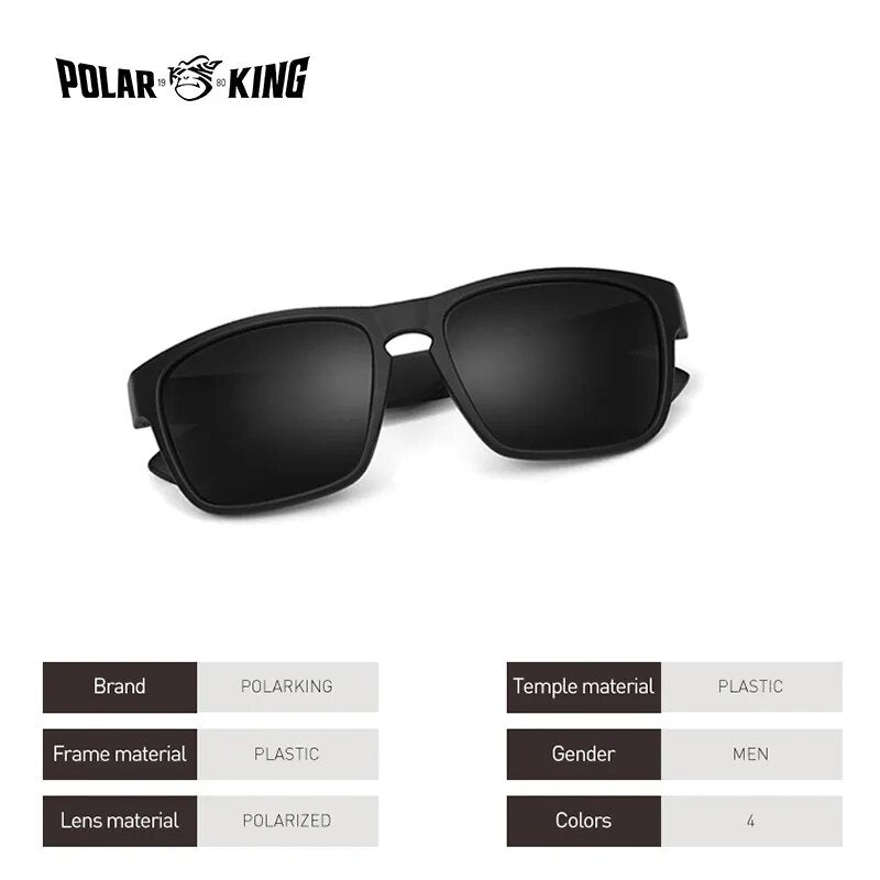 Brand Polarized Sunglasses For Men Plastic  Men's Fashion Square Driving Eyewear Travel Sun Glass