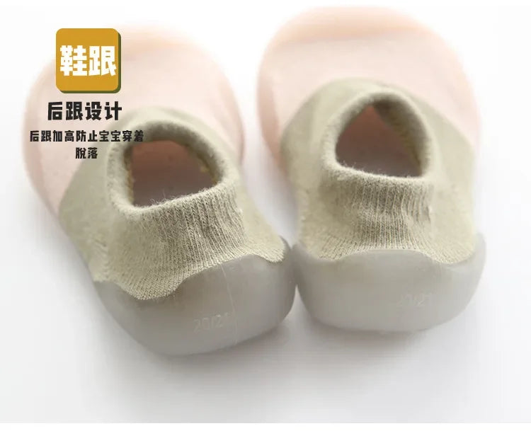 Baby Newborn Shoes Fashion Baby Socks Shoes Toddler First Walkers Boy Girl Toddler Shoes Anti-Slip Soft Rubber Shoe