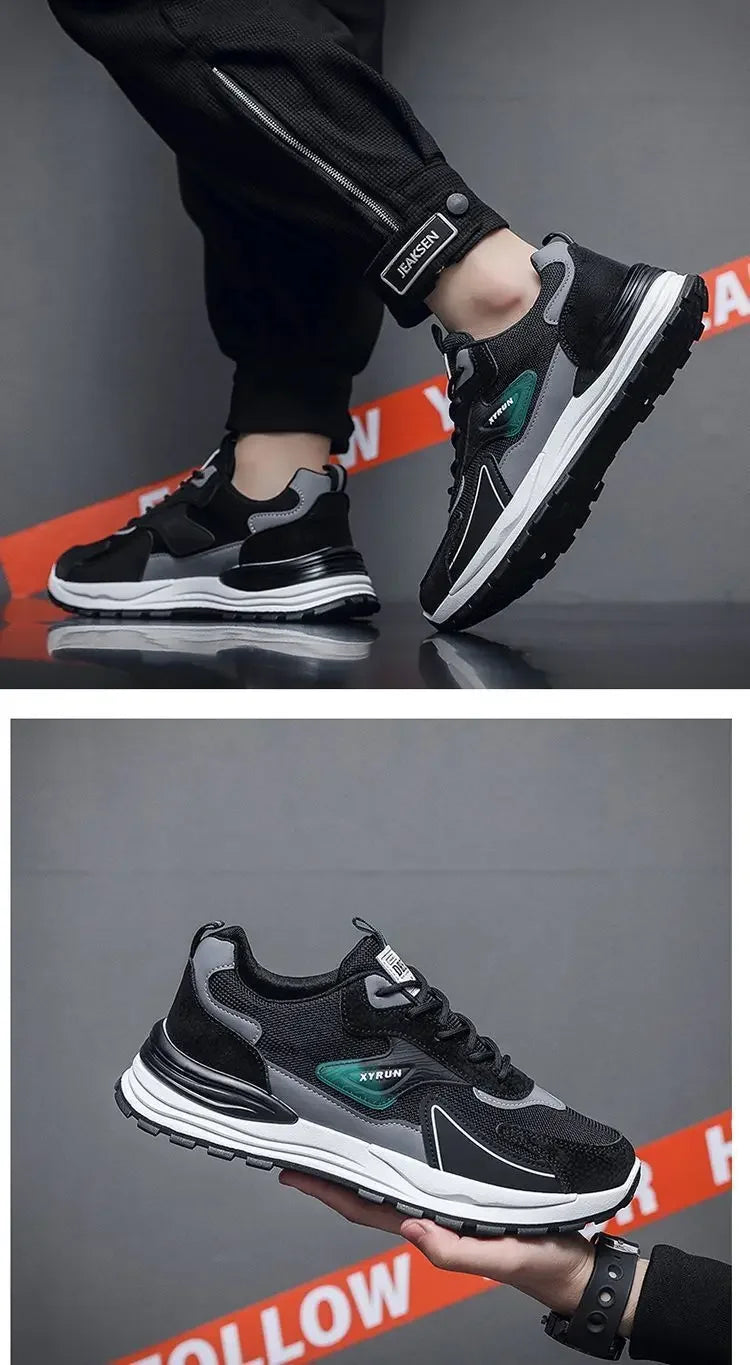 Men's Shoes Fashion Mens Sneakers 2024 Autumn New Brand Design Comfortable Soft Soled Men Running Shoes Tenis Masculino