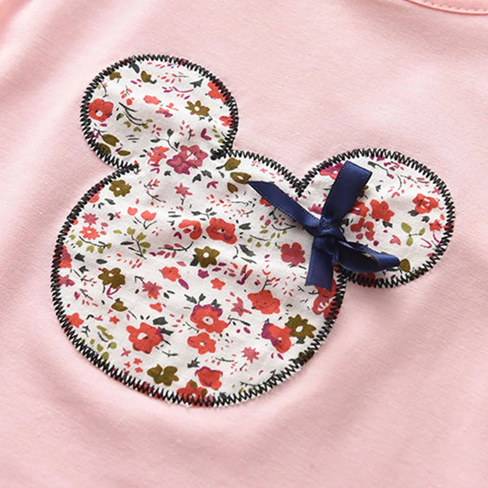 Bear Leader Summer 2Pcs Girls Clothes Sets Floral Cartoon Kids Ruffle Sleeve Top and Skirt Outfits Casual Girls Boutique Outfits