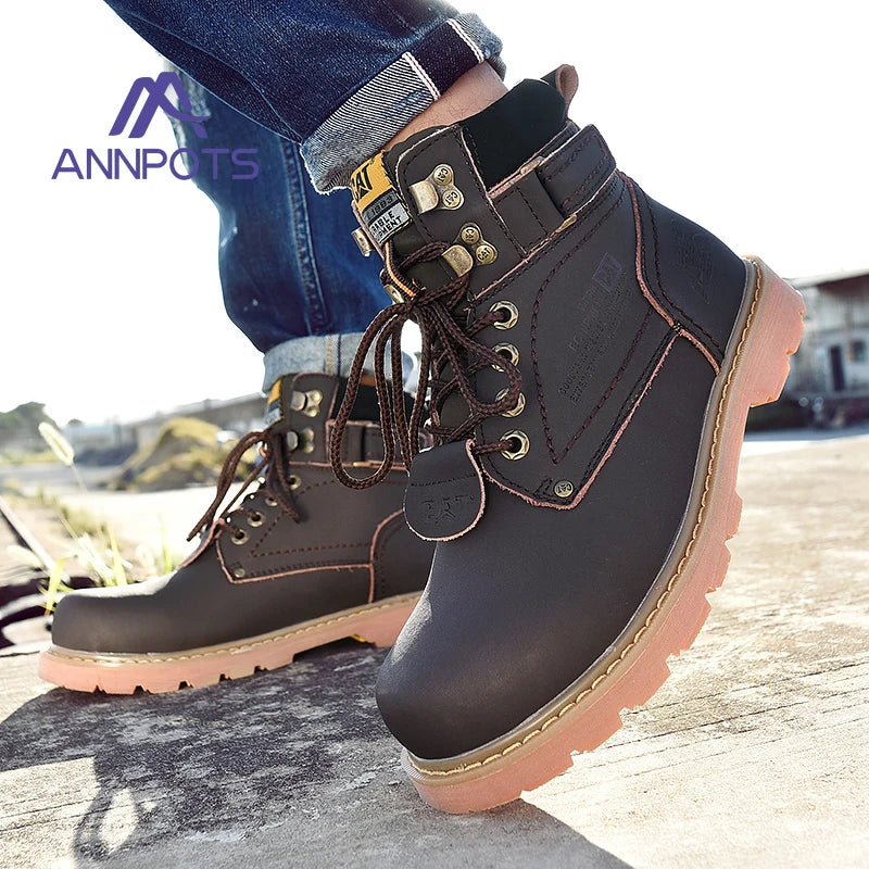 Women High Quality Classic Boots Casual Motorcycle Footwear Warm Wear-resistant Outdoor Work Safety Boots Men Comforts Shoes